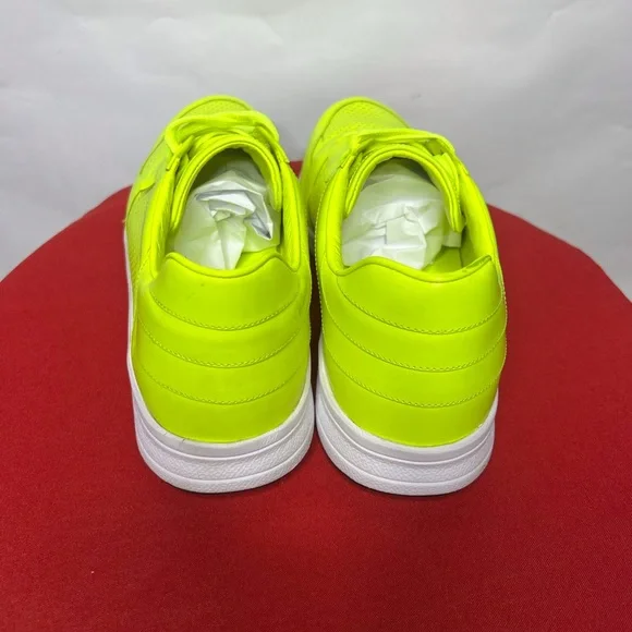 Gucci Men's Neon Yellow 369088 Tennis Sneakers Trainers Shoes 10G